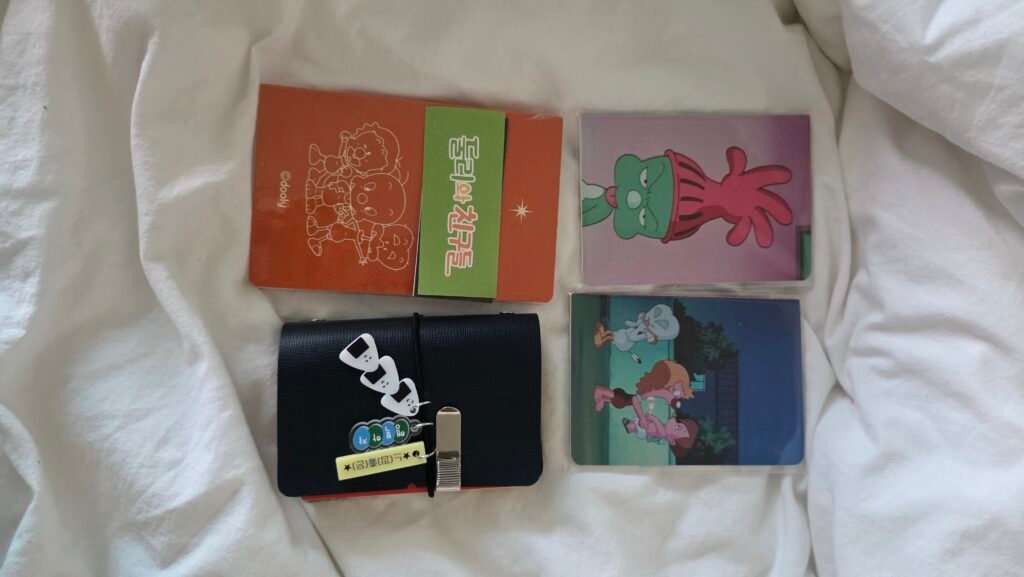 My finished DIY Korean diary with charms attached