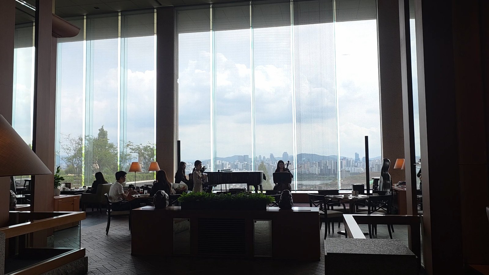 Grand Hyatt Seoul lounge interior where the money luck ritual starts